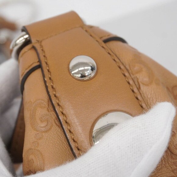 GUCCI Authentic Brown Leather Bag - Picture 8 of 13